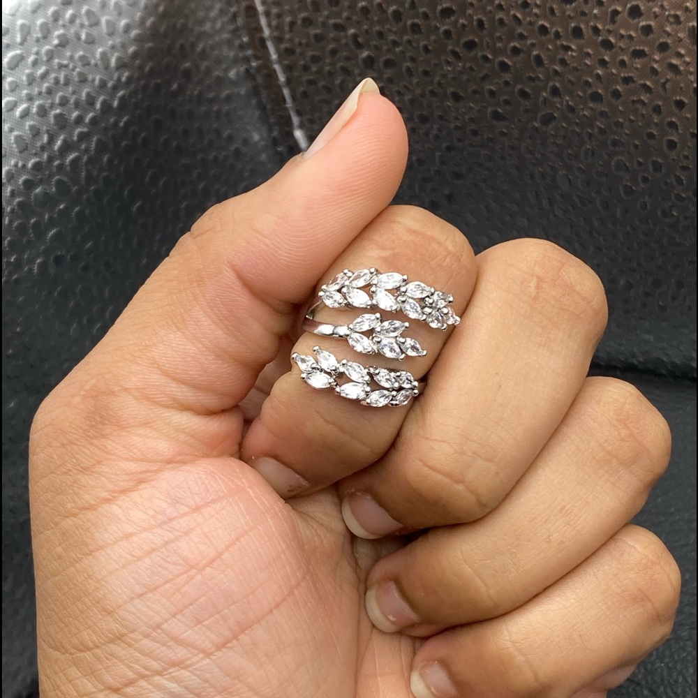 Luxury Elegant Leaf Branch Statement Ring - image 4